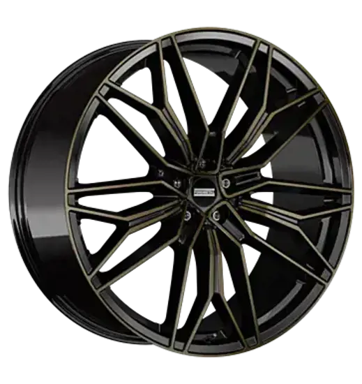 Fondmetal Fondmetal STC-23 BLACK CLEARCOAT GLOSSY GOLD MACHINED