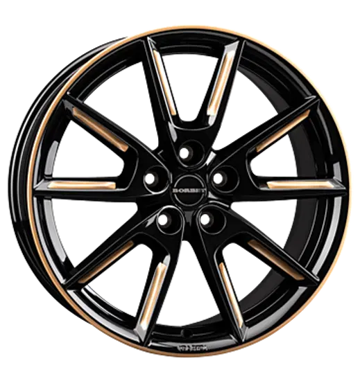 Borbet Borbet LX19 black glossy gold spoke rim