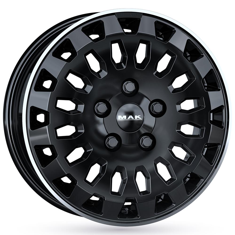MAK MAK Overland-3 GLOSS BLACK MIRROR RING