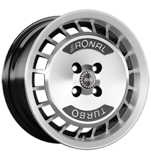 Ronal Ronal R10 TURBO Black front diamond cut