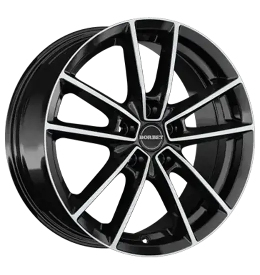 Borbet Borbet W black polished glossy