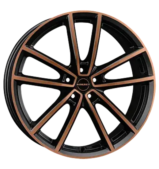 Borbet Borbet W black copper polished matt