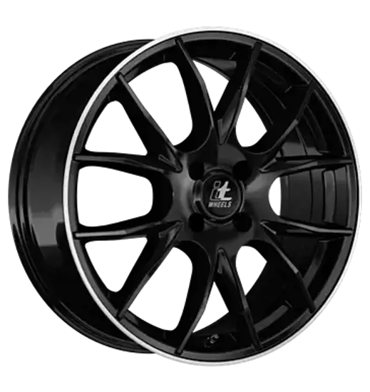 itWheels itWheels Kira gloss black polished lip