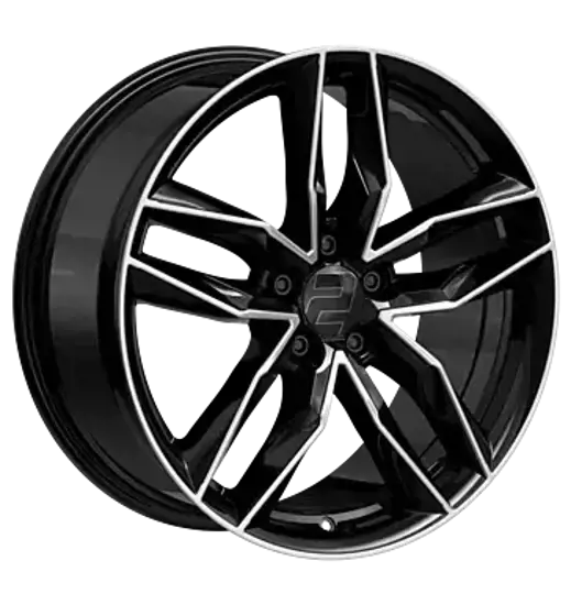 2DRV by Wheelworld 2DRV by Wheelworld WH40 black high gloss polished