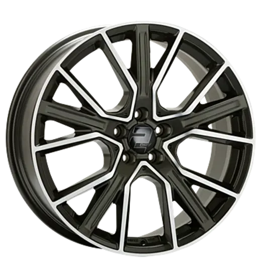 2DRV by Wheelworld 2DRV by Wheelworld WH34 Dark Gunmetal high gloss polished