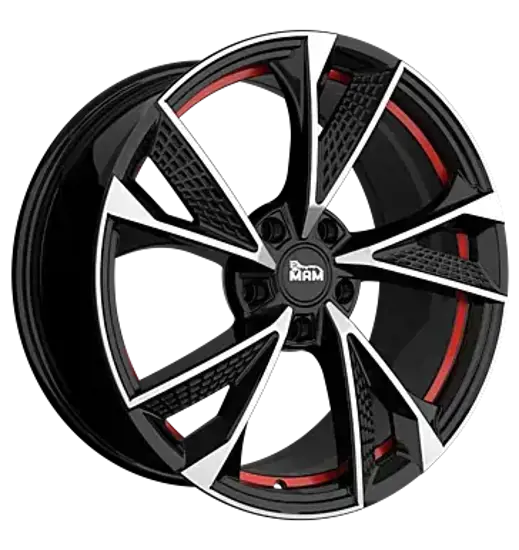 MAM MAM RS6 BLACK FRONT POLISH RED INSIDE