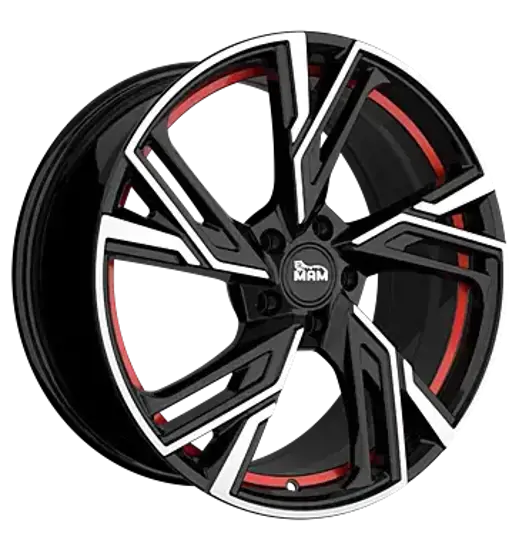 MAM MAM RS5 BLACK FRONT POLISH RED INSIDE