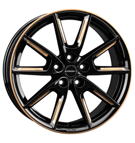 Borbet Borbet LX18 black glossy gold spoke rim