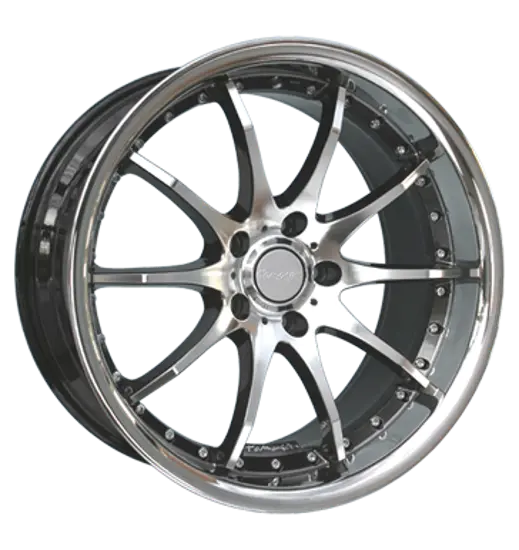 Tomason Tomason TN8 Hyperblack diamond polished with Steel lip
