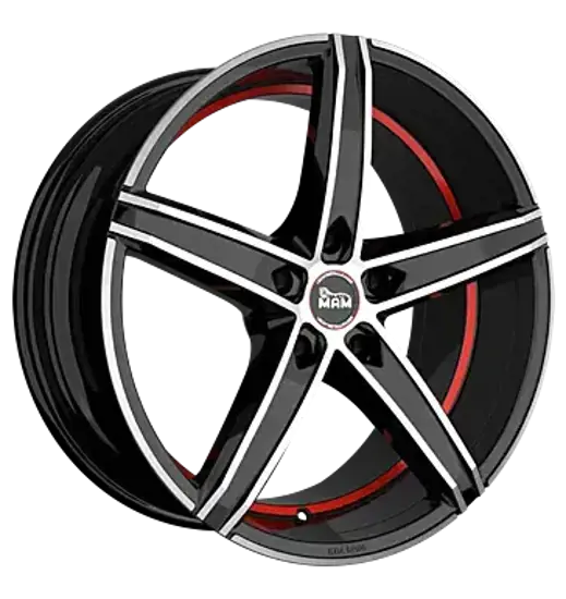 MAM MAM OX-18 BLACK FRONT POLISH RED INSIDE