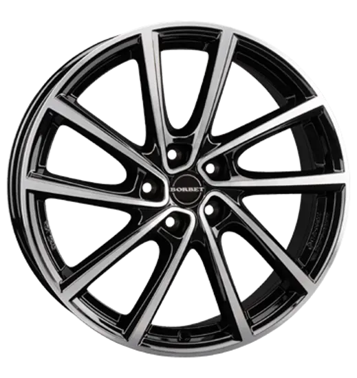 Borbet Borbet V black polished glossy