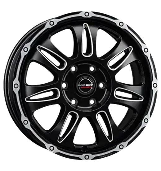 Borbet Borbet CW8 black rim window polished matt