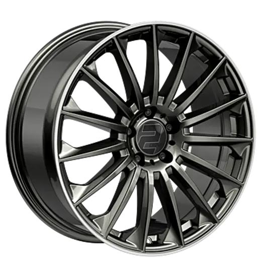 2DRV by Wheelworld 2DRV by Wheelworld WH39 Dark Gunmetal lacquered with gloss rim